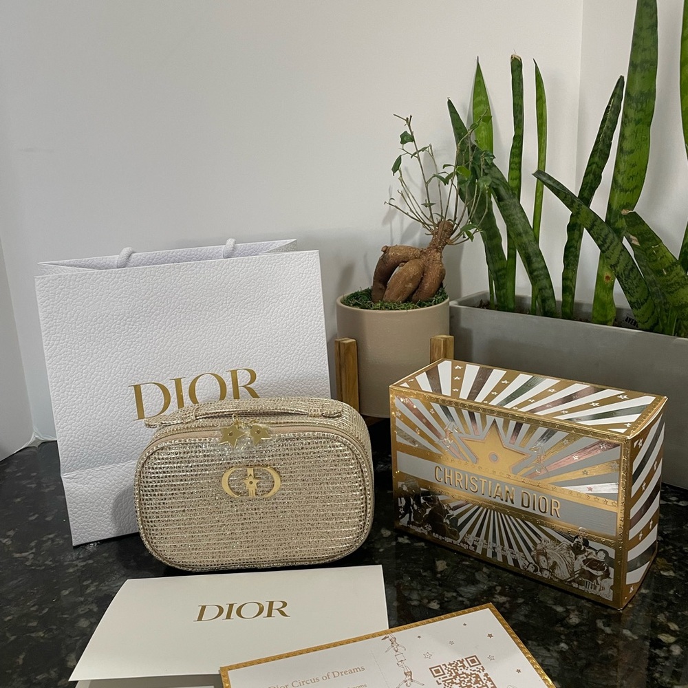 Christian Dior GWP Gold Top Handle bag with packaging